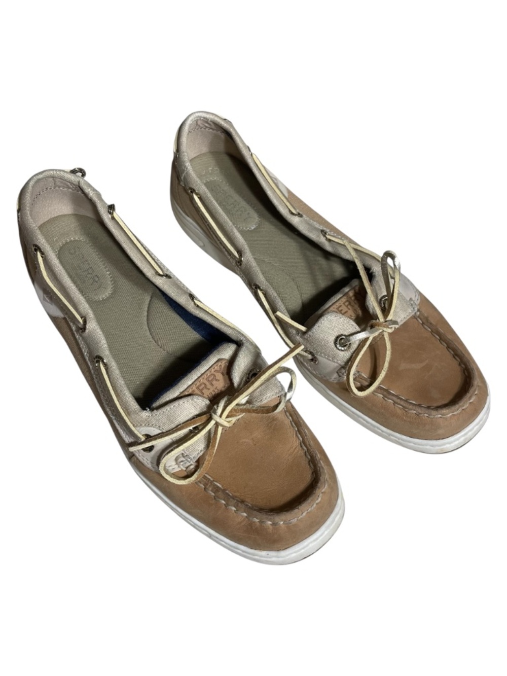 Sperry Angelfish Boat Shoes 8.5 Suede Leather Slip-on Preppy Athleisure Yacht